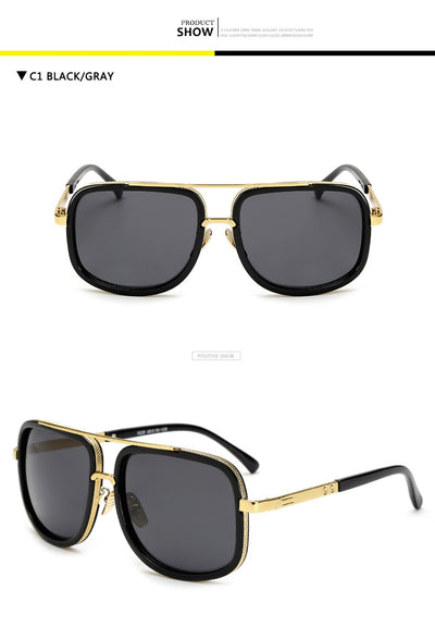 Gafas de Sol Cuadradas Flat Top Lujo - Diseño Unisex Estilo Celebrity - Image 22