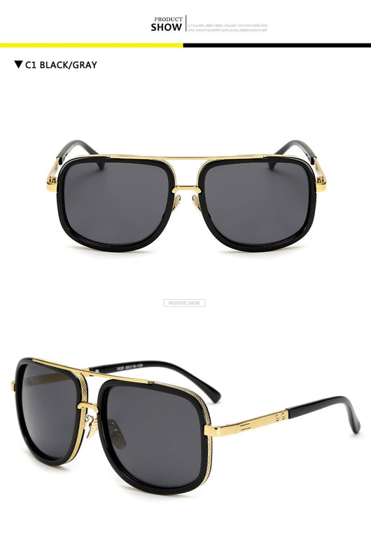 Gafas de Sol Cuadradas Flat Top Lujo - Diseño Unisex Estilo Celebrity - Image 22