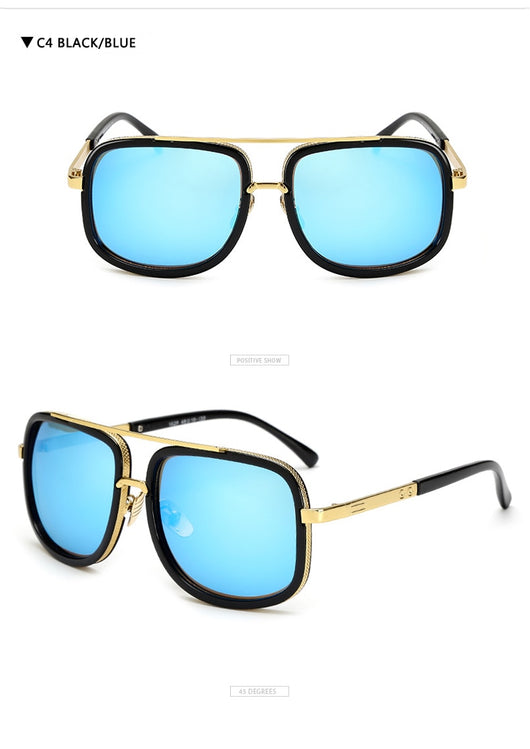 Gafas de Sol Cuadradas Flat Top Lujo - Diseño Unisex Estilo Celebrity - Image 25