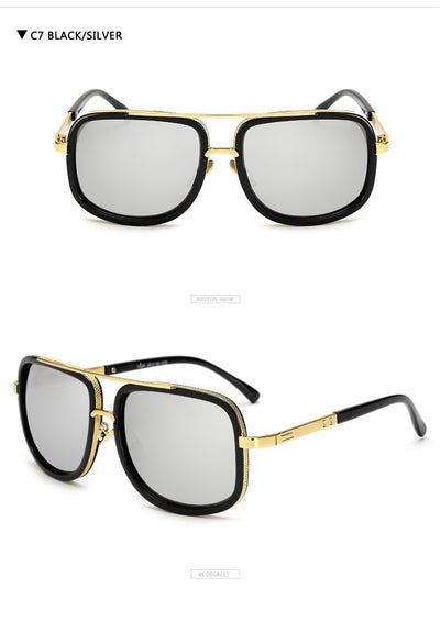 Gafas de Sol Cuadradas Flat Top Lujo - Diseño Unisex Estilo Celebrity - Image 28