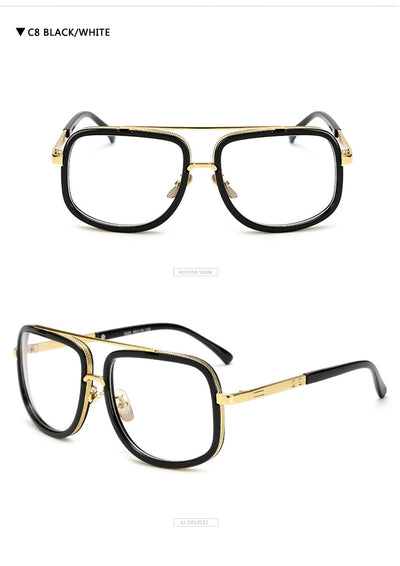 Gafas de Sol Cuadradas Flat Top Lujo - Diseño Unisex Estilo Celebrity - Image 29