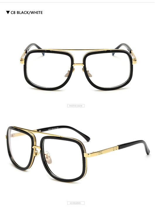 Gafas de Sol Cuadradas Flat Top Lujo - Diseño Unisex Estilo Celebrity - Image 29