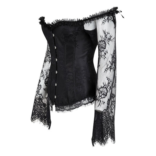 Corset Bustier Elegante con Mangas Largas - Estilo Steampunk y Gothic - Image 9
