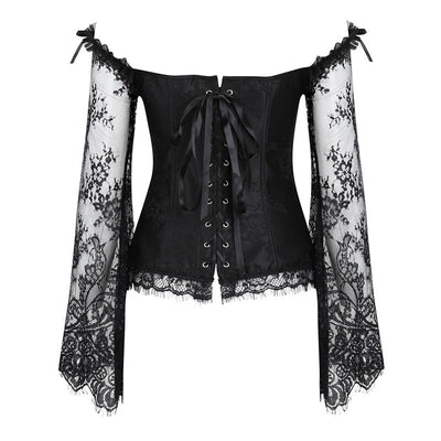Corset Bustier Elegante con Mangas Largas - Estilo Steampunk y Gothic - Image 10