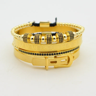 Pulsera de Números Romanos con Hebilla Herradura - Image 4