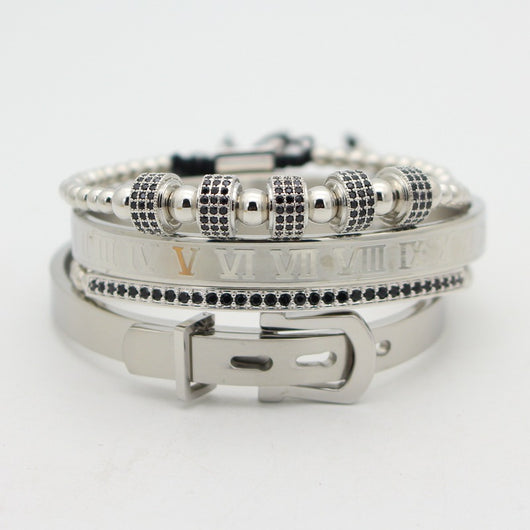 Pulsera de Números Romanos con Hebilla Herradura - Image 6