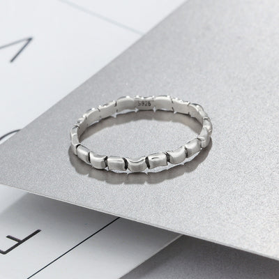 Anillo de Plata Esterlina con Bambú Fino - Image 7