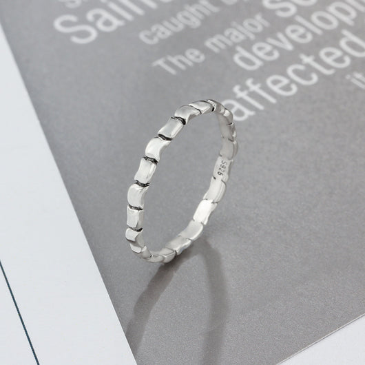 Anillo de Plata Esterlina con Bambú Fino - Image 10