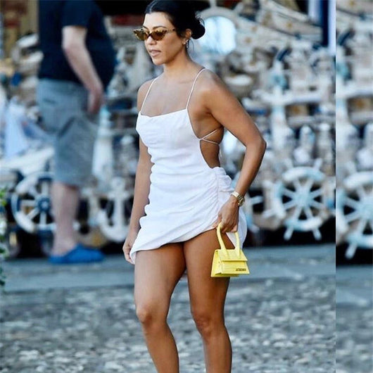 Vestido Asimétrico Sexy de Tirantes para Mujer - Diseño Europeo Moderno - Image 18