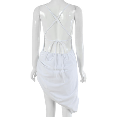 Vestido Asimétrico Sexy de Tirantes para Mujer - Diseño Europeo Moderno - Image 22