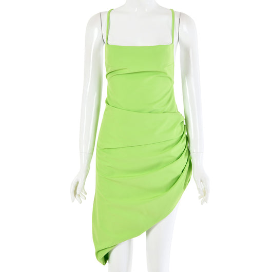 Vestido Asimétrico Sexy de Tirantes para Mujer - Diseño Europeo Moderno - Image 23