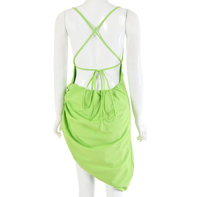Vestido Asimétrico Sexy de Tirantes para Mujer - Diseño Europeo Moderno - Image 25