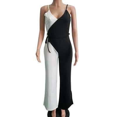 Mono Sexy de Tirantes Blanco y Negro - Diseño Europeo Moderno - Image 9