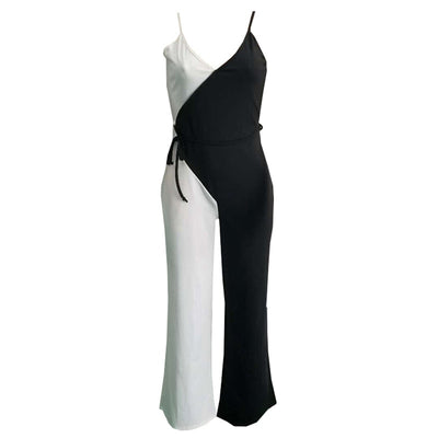 Mono Sexy de Tirantes Blanco y Negro - Diseño Europeo Moderno - Image 12