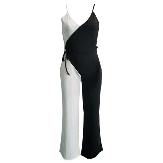 Mono Sexy de Tirantes Blanco y Negro - Diseño Europeo Moderno - Image 12