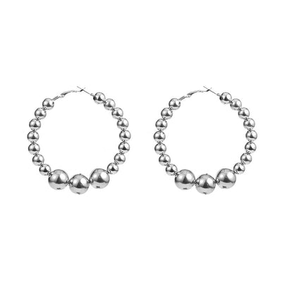 Aretes Minimalistas Ins Wind - Anillo de Aleación Elegante - Image 5