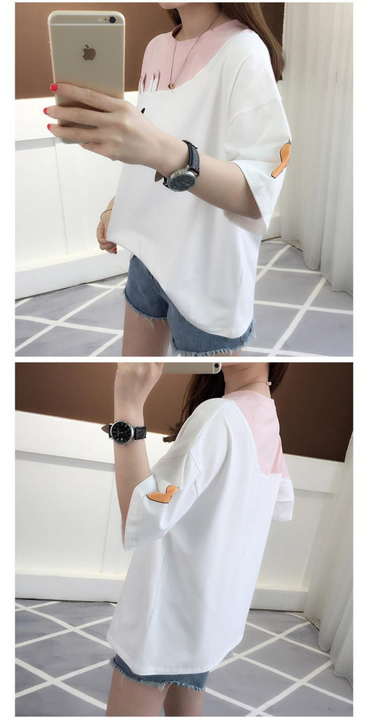Camiseta Mujer con Conejo Bordado - Manga Corta - Image 10