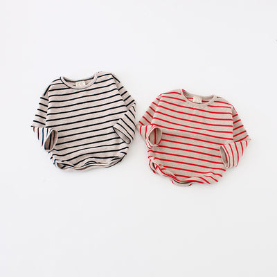 Camisetas de Rayas para Niñas - Algodón Puro, Manga Larga Otoño Primavera - Image 8