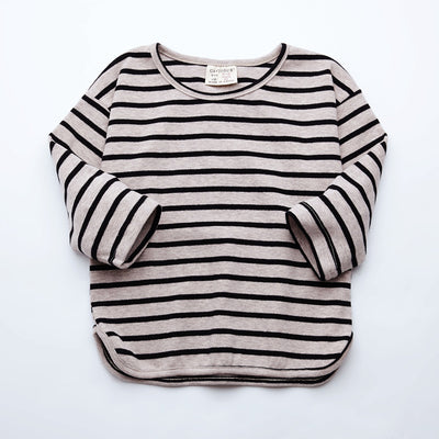 Camisetas de Rayas para Niñas - Algodón Puro, Manga Larga Otoño Primavera - Image 9