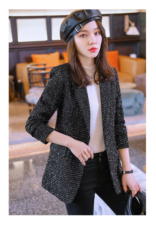 Blazer de Cuadros para Mujer en Lana Premium - Image 6