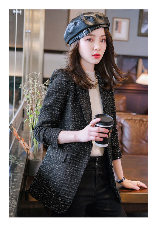 Blazer de Cuadros para Mujer en Lana Premium - Image 8
