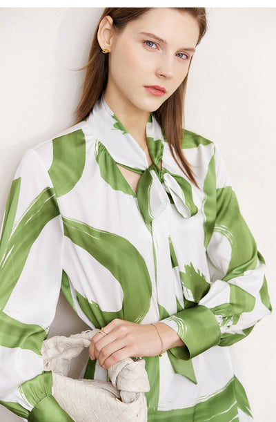 Blusa Primaveral con Estampado de Cintas y Graffiti para Mujer - Image 10