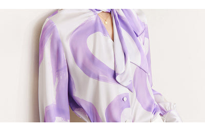 Blusa Primaveral con Estampado de Cintas y Graffiti para Mujer - Image 16