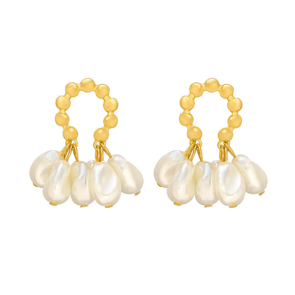 Pendientes de Perlas Barrocas de Agua Dulce