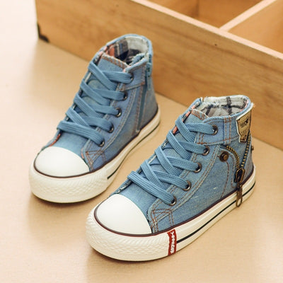 Zapatillas Deportivas Otoño para Niños y Niñas - Tenis Respirable de Lona y Denim - Image 3