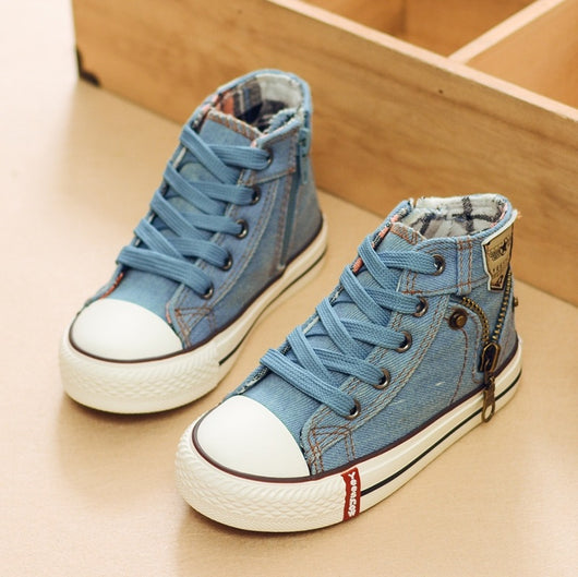 Zapatillas Deportivas Otoño para Niños y Niñas - Tenis Respirable de Lona y Denim - Image 3