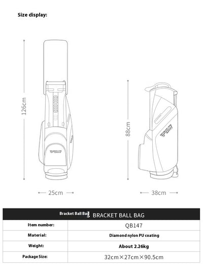 Bolsa de Golf con Soporte de Inserción y Mochila para Pelotas - Image 6