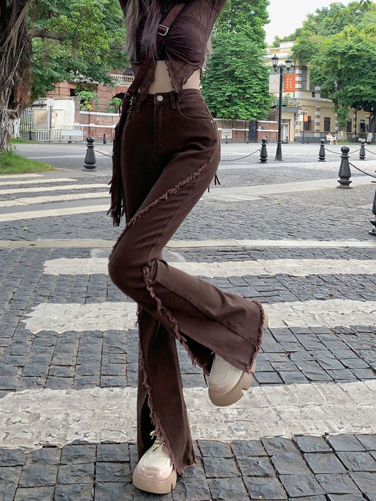 Pantalones Vaqueros Slim Rotos con Detalle Herradura - Image 10