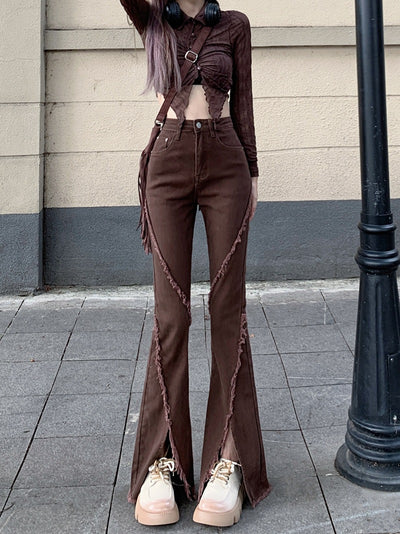Pantalones Vaqueros Slim Rotos con Detalle Herradura - Image 12