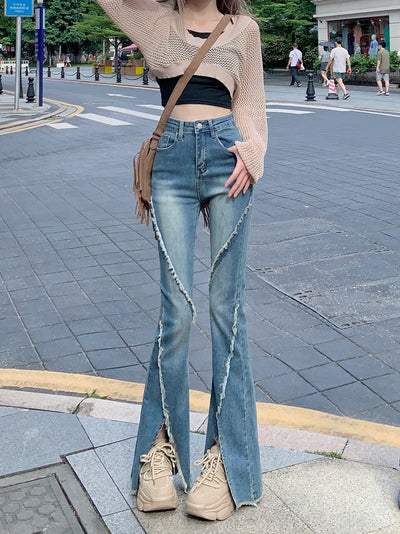 Pantalones Vaqueros Slim Rotos con Detalle Herradura - Image 17