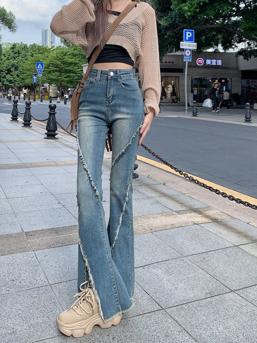 Pantalones Vaqueros Slim Rotos con Detalle Herradura - Image 19
