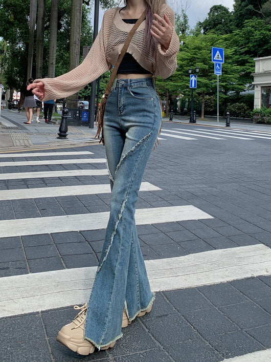 Pantalones Vaqueros Slim Rotos con Detalle Herradura - Image 23
