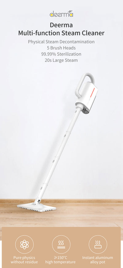 Limpiador a Vapor Multifuncional Deerma DEM-ZQ610 - 1600W con 5 Cabezales - Image 7