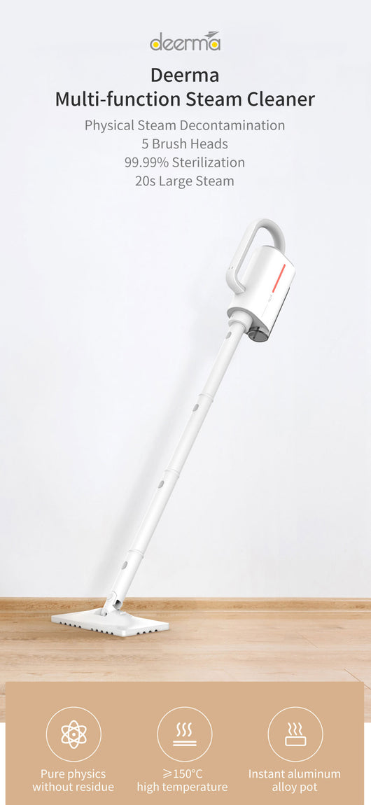 Limpiador a Vapor Multifuncional Deerma DEM-ZQ610 - 1600W con 5 Cabezales - Image 7
