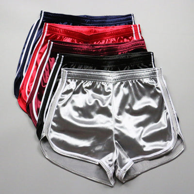 Shorts Deportivos Elásticos de Cintura Alta con Acabado Brillante - Image 17