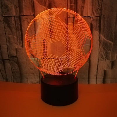 Lámpara 3D de Fútbol con Luz Nocturna Multicolor - Image 7