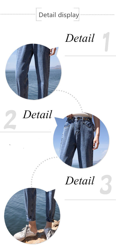 Pantalones Vaqueros Mujer Cintura Alta Cropped Fit Loose y Slim - Image 8