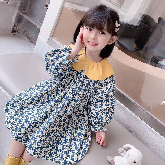 Vestido Infantil Estilo Princesa Coreano con Detalles Occidentales