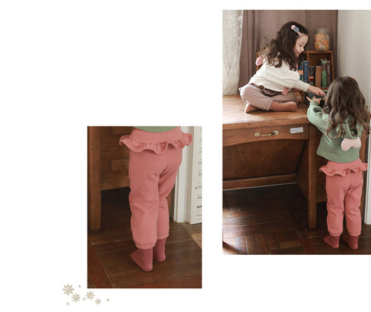 Pantalones Capri Niña Invierno con Encaje y Forro Térmico - Image 17