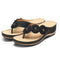 Sandalias Casual Vintage con Punta Redonda para Mujer