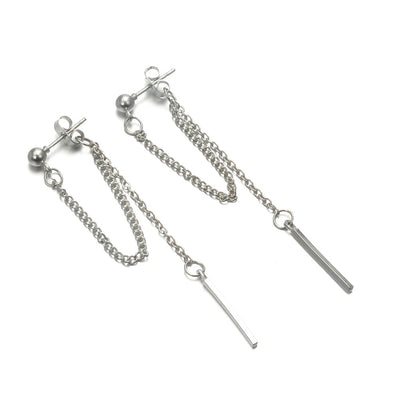 Aretes Largos Vintage con Textura Metálica - Image 9