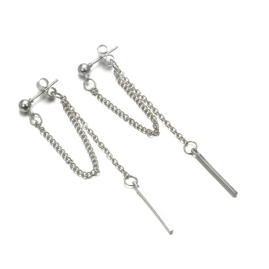 Aretes Largos Vintage con Textura Metálica - Image 9