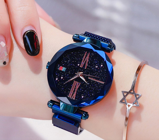 Reloj Mujer Cielo Estrellado con Malla Magnética y Cristal de Cuarzo - Image 8