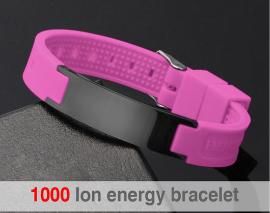 Pulsera Deportiva 4 en 1 con Elementos Bio y Silicio - Banda de Energía Equilibrio en Acero Inoxidable - Image 6