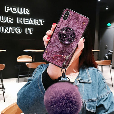 Cordón Premium Mármol Dorado con Cristales - Diseño de Lujo XS MAX