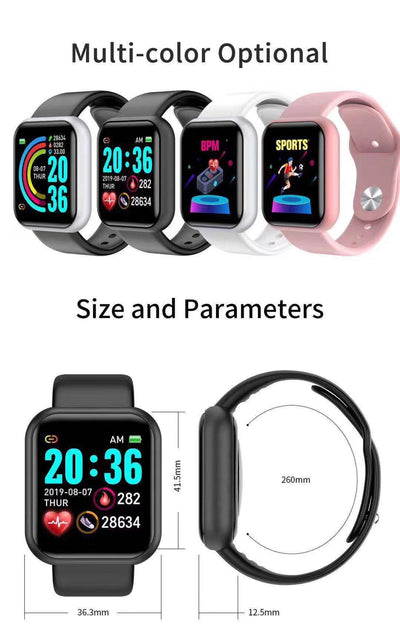Pulsera Inteligente Y68 Deportiva Bluetooth para Estudiantes - Image 23